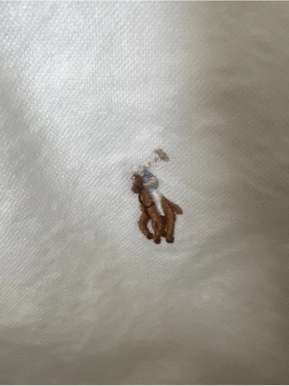 Ralph Lauren White Men's Button-Down Shirt with Pony Logo